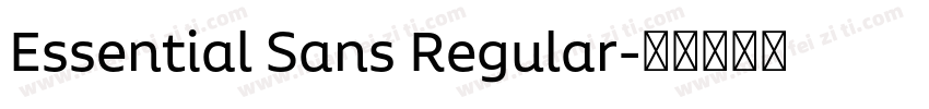 Essential Sans Regular字体转换